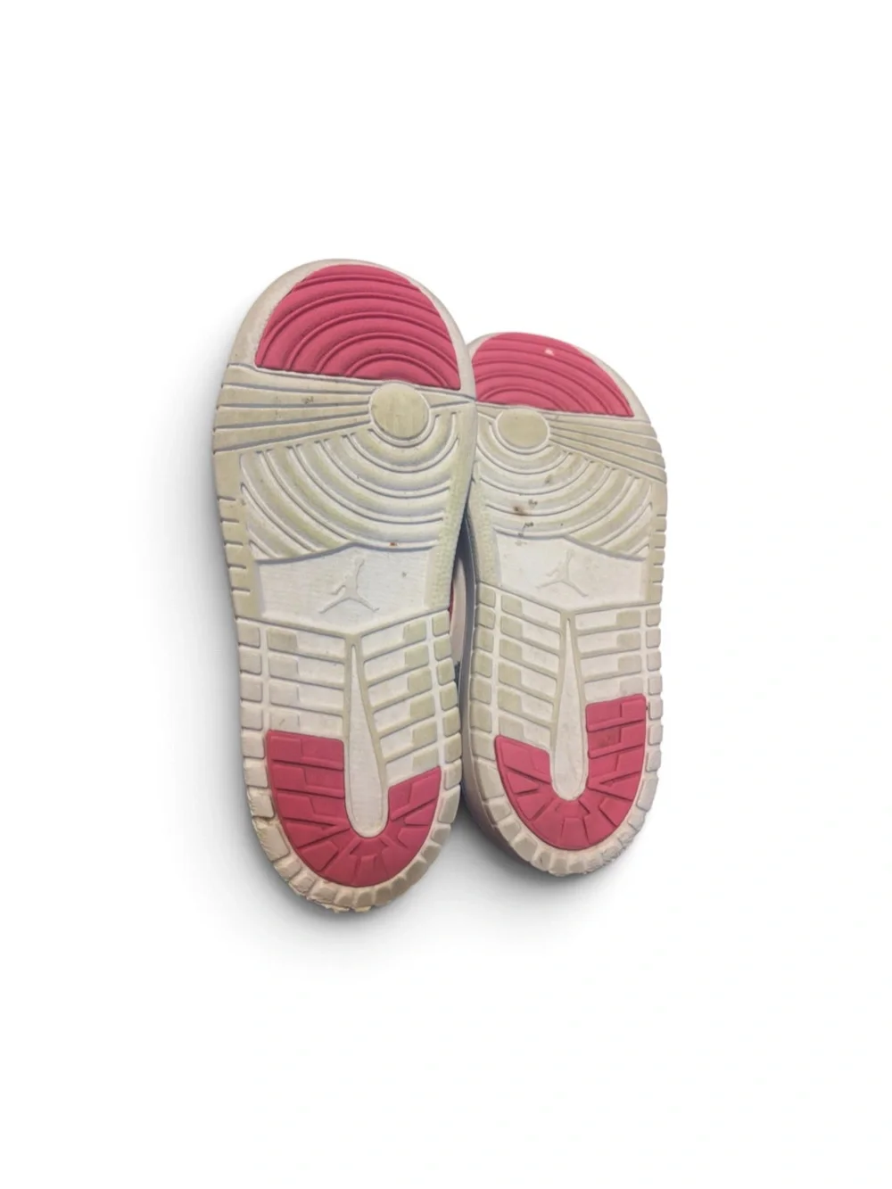 Jordan Kids Low-Top Sneakers in Denim, White & Pink Glitter size 3Y